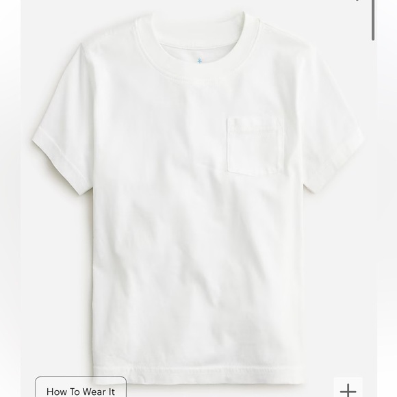 J crew Kids' new garment-dyed pocket T-shirt - Picture 1 of 2